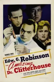 The Amazing Dr Clitterhouse poster Humphrey Bogart 1938 OLD PHOTO