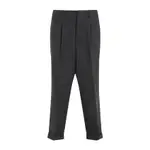 [Ami] Ami-Dark Grey Carrot Fit Polyester Trousers-Uomo 40 US
