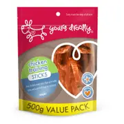 Yours Droolly Chicken Training Sticks Dog Treats 500g