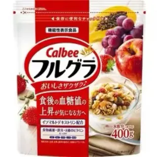 【鯊魚日本代購】日本原裝 calbee卡樂比 日清水果麥片 天然水果 早餐穀物 只賣境內版(全日文)