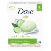 Dove Beauty Bar - 8 x 3.75 oz - Cucumber and Green Tea - Cool Moisture