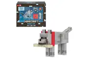 Mattel Minecraft Diamond Wolf Action Figure Magnetic Bone Collectible 5.5-inch