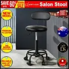 Artiss Salon Stool Swivel Chairs Black Barber Beauty Hydralic Lift Faux Leather