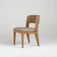 在飛比找momo購物網優惠-【山茶花家具】藤椅-海草編織 室內椅DC120NA(低椅背餐