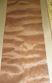 Makore Pommele wood veneer 3" x 8" raw with no backing 1/32"-1/42" thick "AA"