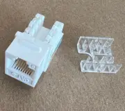 Everest Media Solutions - 92 White Cat 6 Keystone Jacks w/ Easy Jack Tool Combo