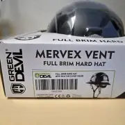 GREEN DEVIL Full Brim Hard Hat Vented Construction Safety Helmet OSHA Approve