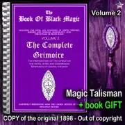 Antique Book Black Magic Occult Esoteric Manuscript Grimoire Witchcraft Manual 2