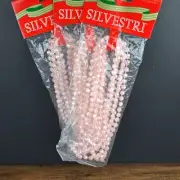 3 Silvestri Peach Pink Iridescent Plastic Bead Christmas Tree Garland Strands