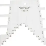 LINE10 Tools 2 in 1 Step Gauge for Tablesaw and Routers Setup Blade Height Guide