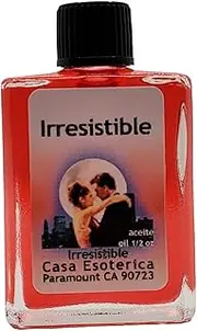 Irresistible Oil (Irresistible Aceite) Spiritual Anointing Oil by CASA ESOTERICA MAGICK SPACE- for Charisma & Confidence - Attract People & Opportunities-0.5 FL OZ(1PACK)