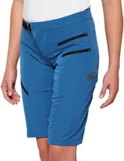 100% Airmatic Ladies Bicycle Shorts, blue, Size M for Women