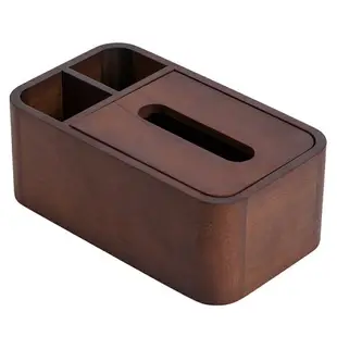 胡桃木紙巾盒客廳木質簡約創意輕奢新中式實木紙巾盒遙控器收納盒