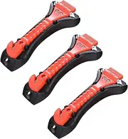 Pack of 3 Emergency Hammer for Car Emergency Hammer, 2 in 1 Emergency Hammer Car, Car Safety Hammer with Car Window Breaker and Safety Belt Cutter, for Car, Bus