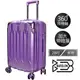 璀璨之星系列 ABS+PC 金屬紋 拉鍊 行李箱 2233-28P 28吋 紫色