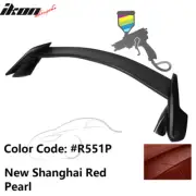 Fits 17-21 Honda Civic X 10th Type R Trunk Spoiler Wing Painted #R551P Red Pearl (for: Honda Civic)