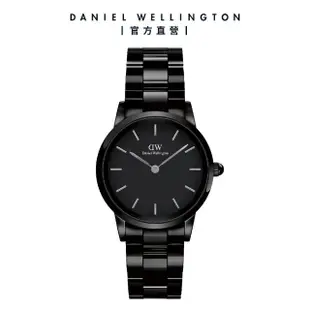 【Daniel Wellington】DW 手錶 Iconic Link Ceramic 28mm/32mm曜石黑陶瓷錶(DW00100415)