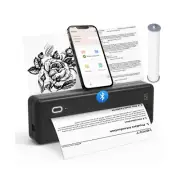 HPRT MT810 Portable Printers Wireless for Travel, Bluetooth Printer Compatibl...