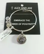 Alex and Ani LOVE Charm Bracelet Bangle BOX NWT SEALED Russian SILVER RETIRED