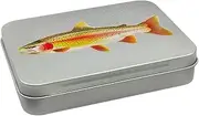 Fly Fishing Box, Premium Fly Fishing Lures Box, Double-Sided Storage Organizer, Trout Fly Print Design for Flyfishing Gear, Perfect for Storing and Organizing Fishing Accessories for Professionals