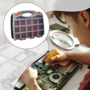 Tool Organizer Box Double Sided for Electronic Components Screw Small Parts