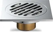 [Generic] Floor Drain Anti-Odor Shower Drain Anti-Clogging Hair Stopper Catcher Sink Strainer Drain Protectors Bathroom Toilet Tub Tile Insert Floor Drainer with Removable Strainer Cover