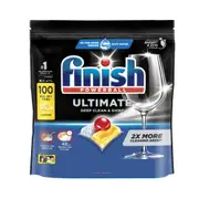 Finish Powerball Ultimate All In 1 Lemon Sparkle Dishwashing Tablets 100 Pack