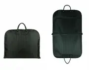 Black Men Suit Cover Zippered Dustproof Garment Bag Travel Organizer