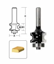 CARBiTOOL Bull Nose Router Bit TBN32MB 1/2