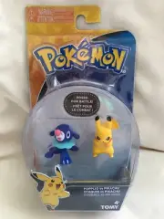 Tomy Nintendo Pokemon Popplio Vs. Pikachu Posed For Battle! Toy Figures