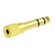 PUDNEY P3511 ADAPTOR 3.5MM STEREO SOCKET to 6.3MM STEREO PLUG Commonly used to convert a 3.5mm stereo plug to a 6.3mm stereo plug [P3511]