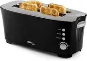 [Domo] DO961T Toaster 'B-Smart' for 4 Toasts, Black