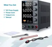 0-60V 5A Adjustable Lab DC Power Supply Variable Regulator Precision DC Output