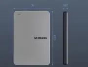 Samsung Y3 Portable External HDD 2.5In USB3.0 Micro B 10pin SATA Track# 1Tb Gray