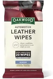 OAKWOOD OP197 Automotive Leather Wipes with UV Protect Leather Wipes