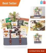 Gourmet Snack Gift Basket - Ideal for Thank You, Congratulations & Get Well Soon