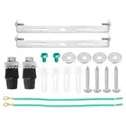 2set Ceiling Light Plate Kit 145x20x15mm Lighting Fixture Mounting Bracket