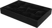 HORIALENCE 12 Jewelry Tray with Pillows Compact Watch Holder Bracelet Stand Display for Organizing Accessories Material for Storage Showcases