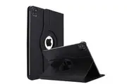 For Apple iPad Pro 12.9 inch 2022 6th Gen /2021 5th Gen Cover, iPad Pro 5th Generation 2021 Leather Smart 360 Rotate Flip Stand Case Cover (Black)
