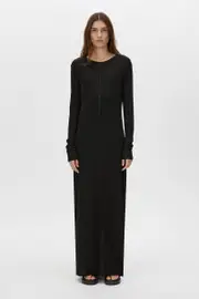 Delphin Button Down Dress in Black - CAMILLA AND MARC® C&M