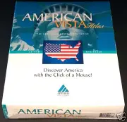 AMERICAN VISTA ATLAS Vintage 1995 Macintosh Apple MAC Rare NEW Factory Sealed