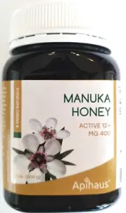 1.1 POUND Large MANUKA HONEY MG 400 ACTIVE 12+ 500G New Zealand 10/2024