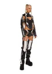 [Namilia] Turbo Moto Skirt With Chaps