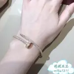 CARTIER 卡地亞 JUSTE UN CLOU滿天星粗版 滿鑽釘子手鐲