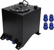 Fuel Cell Gas Tank, 10L Aluminum Fuel Reservoir, Compatible with Hot Rod Street Racing Track Cars Truck SUVs, Racing Fuel Tank with Cap, 10L Gas Storage Tank with Level Sende