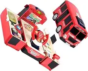 Milisten Deformation School Bus Simulation Driving Wheel for Early Education Bright Design Promotes Imagination and Traffic Knowledge No Battery Required