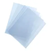 100Pcs 27.5x19.5 Inch Shrink Wrap Bags, Blue Clear PVC Heat Shrink Wrap