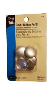 Dritz Craft Cover Button Refill 4- Size 7/8" Buttons model 13-36