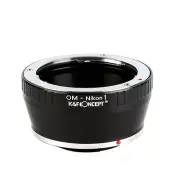 K&F Concept Manual Lens Adapter for Olympus OM Lens to Nikon 1 Camera Body J1 V1