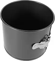 GRIRIW Versatile Cake Molding Ring Round Nonstick Cake Pan Lock Feature High Thick Build Leakproof Removable Bottom Carbon Steel for Even Baking